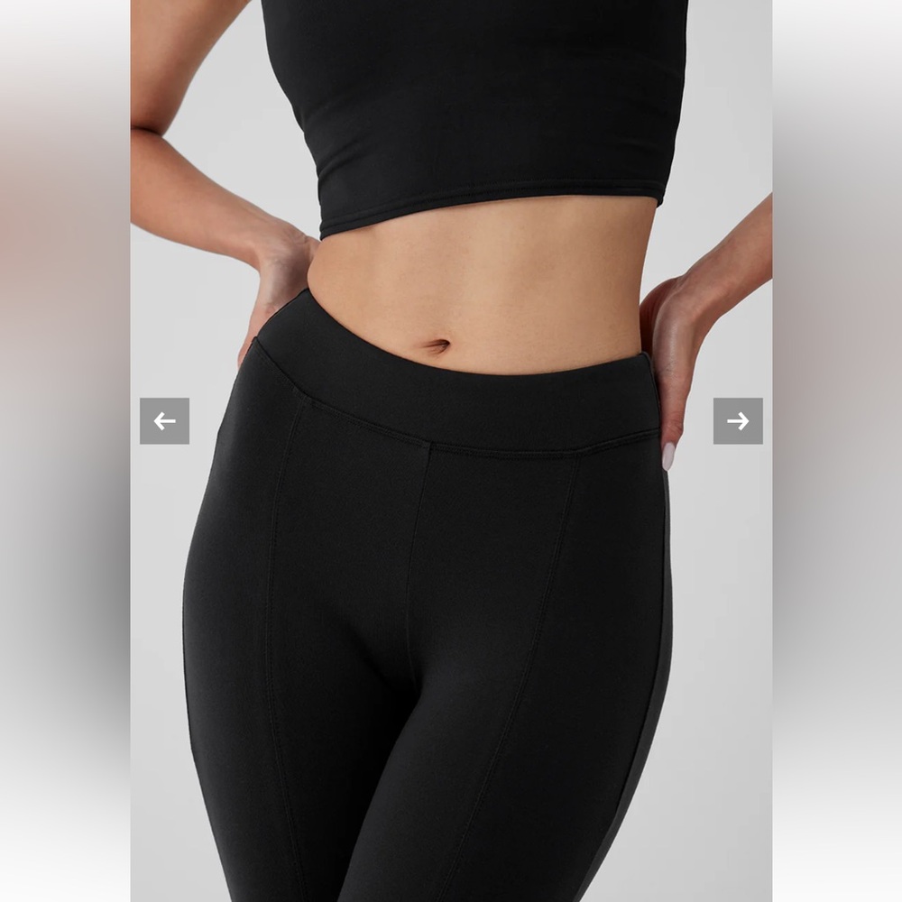 ALO Yoga airbrush high-waist flutter Black Leggings - Picture 15 of 16
